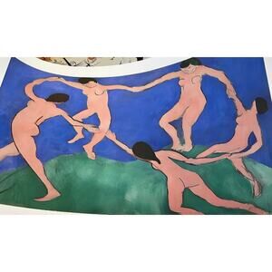 Dance 1 Certified Offset Lithograph of Henri Matisse Painting Dance 1